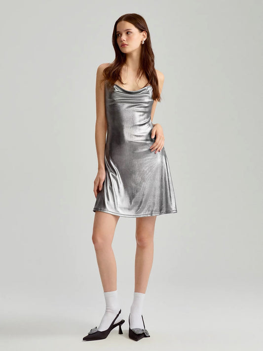 Night Out Silver Dress
