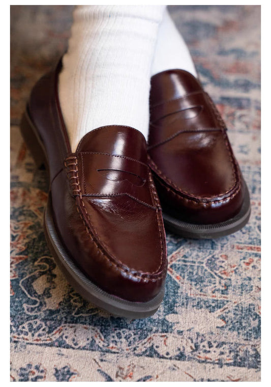 Clean Red Whine Loafers
